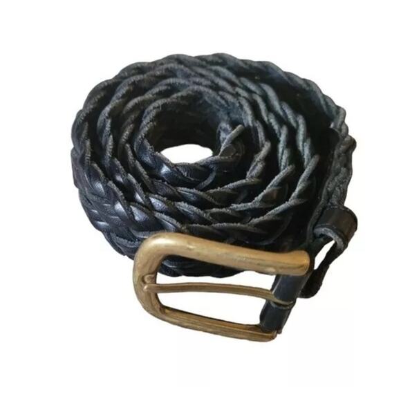 LUCKY women’s Black Braided Belt, Small - Picture 3 of 4